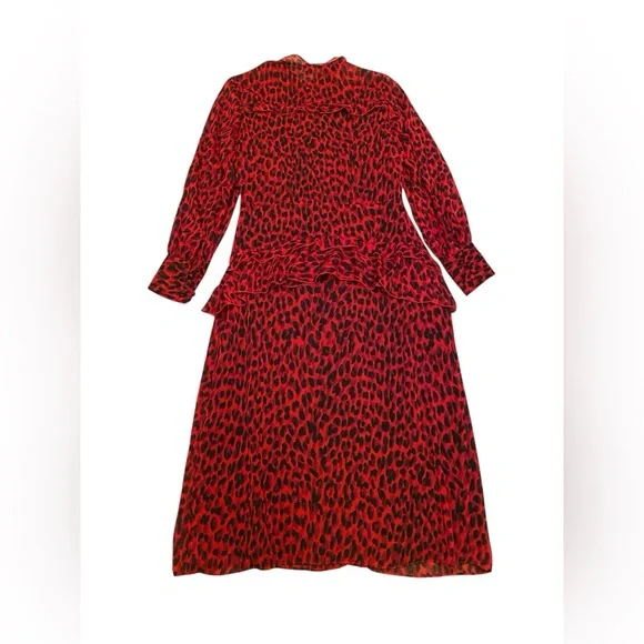 Rachel Roy Collection Red and Black Animal Print Dress - Picture 3 of 6